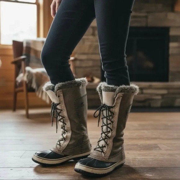 Sorel Shoes - Sorel Cate The Great Tall Waterproof Winter Boots Leather NL1642-221 Size 8